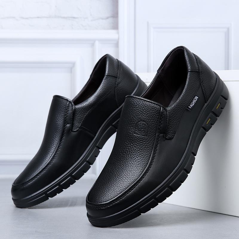 Genuine Leather Handmade Shoes Casual Shoes for Men Flat Platform Walking Shoe Outdoor Footwear Loafers Breathable Sneakers
