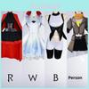 Костюм для косплея Rwby Руби Роуз и Вайс Шнее из полиэстера для аниме-конвенций и маскарада