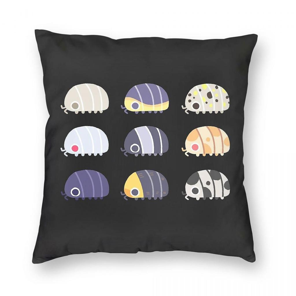 Isopods Pill Bugs Square Pillowcase Polyester Linen Velvet Pattern Zip Decor Throw Pillow Case Car