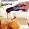 Meat Thermometer Foldable Anti-scalding Reusable Practical Digital Food Meat Temperature Tester Kitchen Accessories
