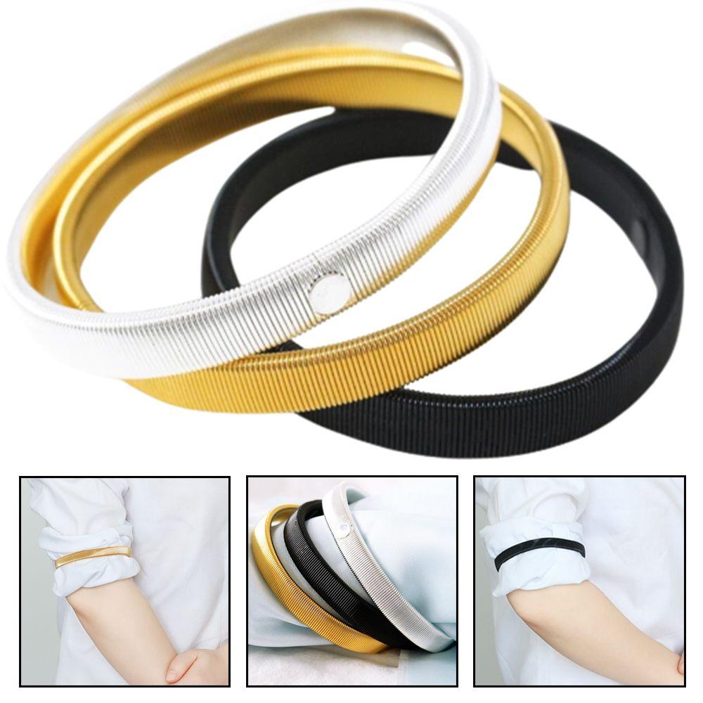 Fashion Metal Hold Ups Bracelet Hoop Armband Wristband Arm Band Shirt Sleeve Holder Shroud Ring