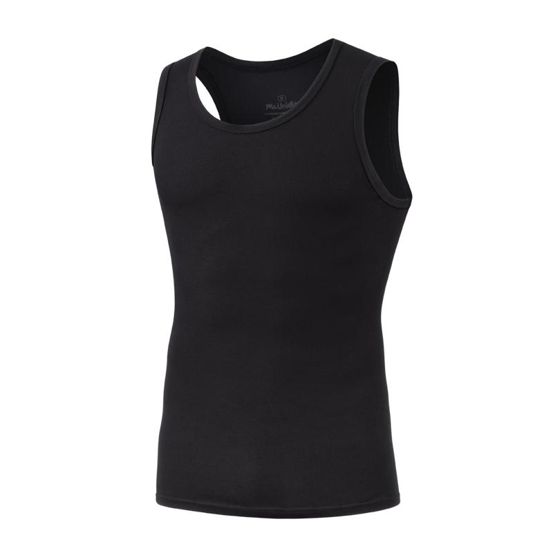 1Pcs Men's Tank Top Solid Color Compression Undershirt For Men Sleeveless Shirts High-Quality Bamboo Fiber Gym Jerseys Mens Vest
