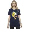 Looney Tunes Womens/Ladies Tweety Christmas Hat Cotton Boyfriend T-Shirt