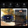 P1 HUD Проекционный дисплей OBD2 GPS Двойная система Цифровой спидометр Компьютер для вождения Измеритель наклона наклона