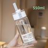 350/550/750/ml Children's School Water Bottle Transparent Water Bottle Reusable Leak Proof Durable Water Bottle with DrinkingCap