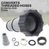Hose Pipe Adapter For Plunger Valve Pool Drain Swimming Pool Intex Fit 4000 2500 2000 1500 ARU Threaded Connection Pumps