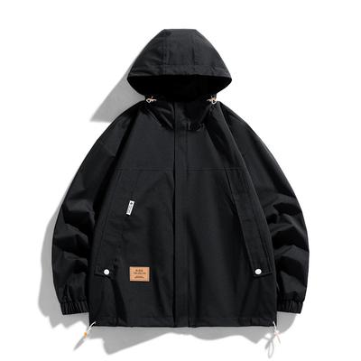 Куртка большого размера мужская рабочая одежда для отдыха на открытом воздухе ветровка куртка ветровка с капюшоном универсальная