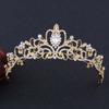 Корона Цинк Сплав Цинка Хрустальная Корона Корейский Стиль Свадебный Головной Убор Женская Тиара Свадебные Украшения Свадебная Корона