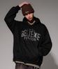 Худи Believe из плотного хлопка Черный Kmhd6830
