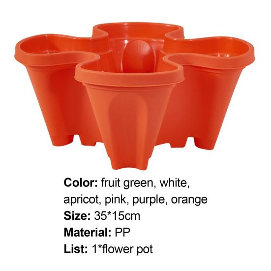 Растительный горшок вертикально штабелируемый компактный плантатор для клубники из полипропилена для садоводства