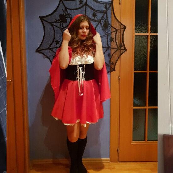 Сексуальный Disfraces Хэллоуин Кардинал Красная Шапочка Костюм Маленькая Красная Шапочка Фантазия Карнавальные Фея Костюмы для Женщин Косплей Платье Партии