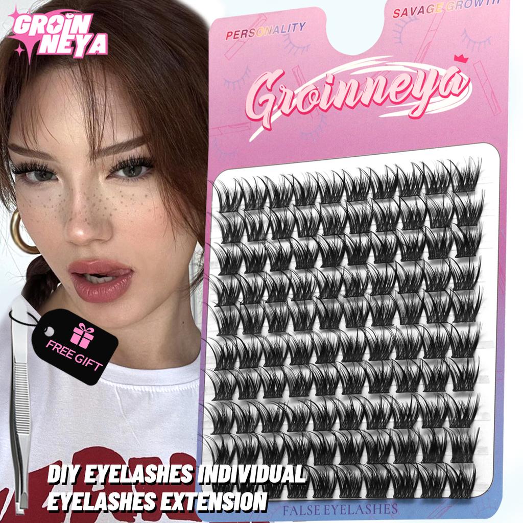 Xiaomi GROINNEYA lashes clusters False Eyelash Clusters Extensions Individual Lashes Cluster Natural DIY Eyelashes Extensions Makeup