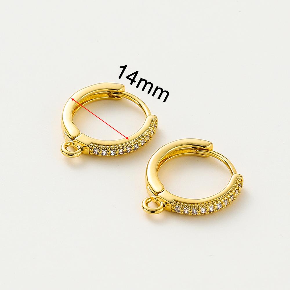 Позолоченные серьги-кольца круглые золотистые 14K 18K для женщин Корейская мода Серьги-кольца Аксессуары для украшений
