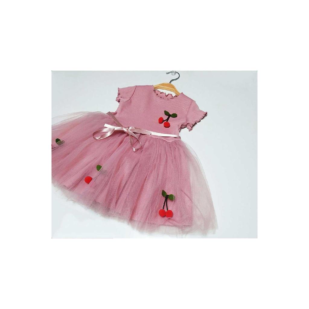 Платье-пачка вишневого цвета