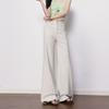 Lazy style high waisted elastic micro flared jeans for women, new slimming and versatile casual pants