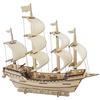 DIY Sailboat Model Simulated Ancient Sailing Ship 3d Puzzle Wooden Puzzles for Adults
