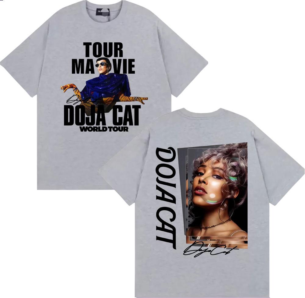 Singer Doja Cat World Tour 2026 Tshirts Men Women Aesthetic Vintage High Quality Tshirt Casual pure Cotton T Shirts Streetwear