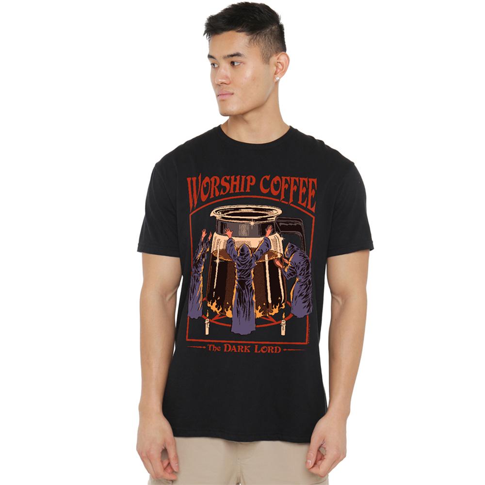 Steven Rhodes Unisex Adult Worship Coffee T-Shirt