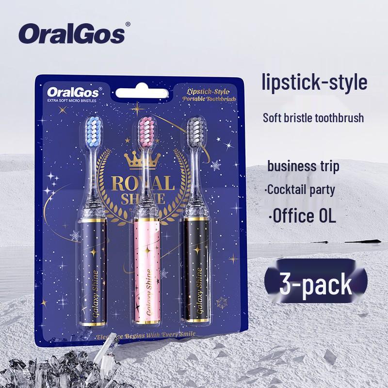 Роскошная складная дорожная зубная щетка с мягкой щетиной для взрослых - Идеально подходит для деловых поездок, гостиниц и домашнего использования