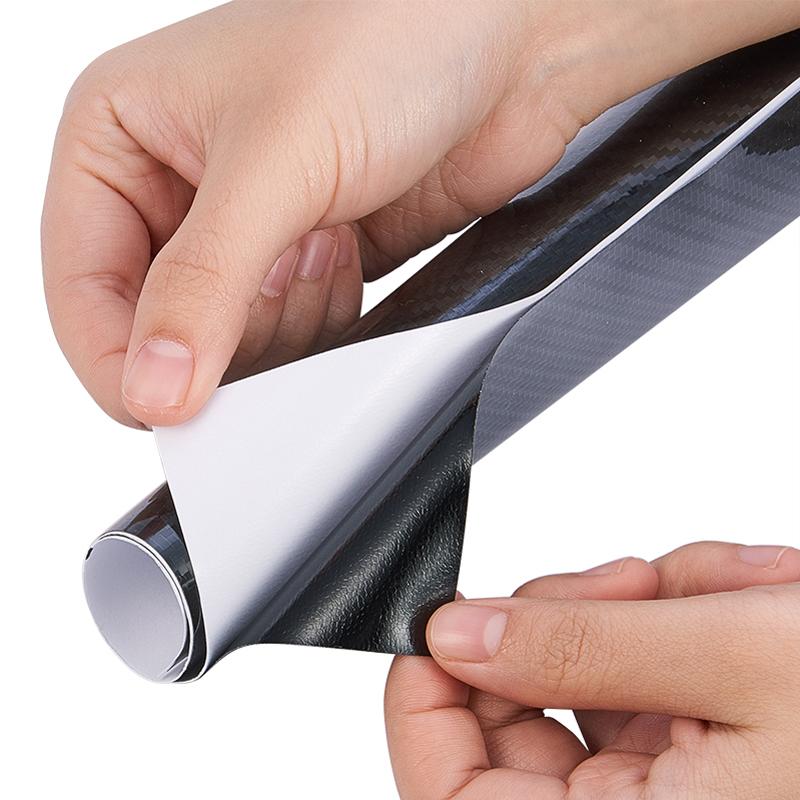 1.8x1.52M глянцевая черная 5D карбоновая ПВХ виниловая пленка наклейки рулонная пленка для обертывания капота автомобиля крыши верха экстерьера