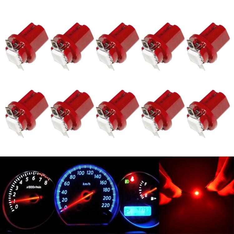 10 шт. T8.5 5050 Светодиод 1 SMD Автомобильная лампа приборной панели Приборная панель Инструменты Клиновидная лампа салона