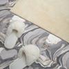 Self-Adhesive Tiles with Graphics for Dining Room PVC Abstract Waves and Veins 9x30x30 cm