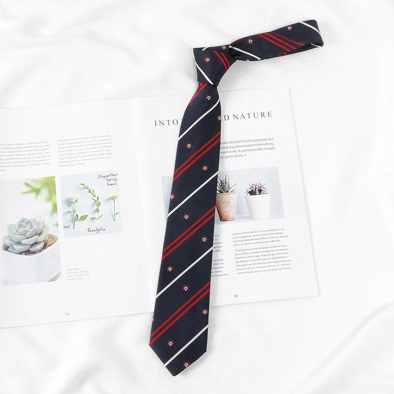 Лимонный Плед Галстук для Школьной Формы с Морской Солью - Ручная Работа в Японском Академическом Стиле для Мужчин и Женщин