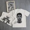 Cristiano Ronaldo Neymar American Football Star Print Cotton Short-sleeved T-shirt Women Clothing Print Fashion Men Oversize Tee