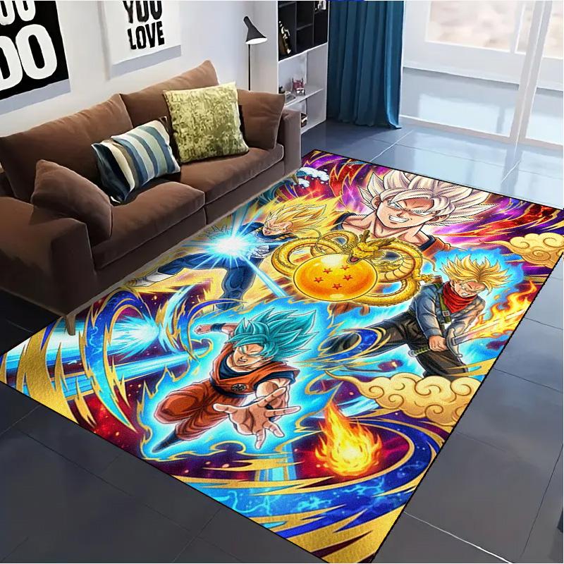 Anime DragonBall Carpet Rug for Living Room Bedroom Home Sofa Decoration,Kids play Non-slip Floor Mat