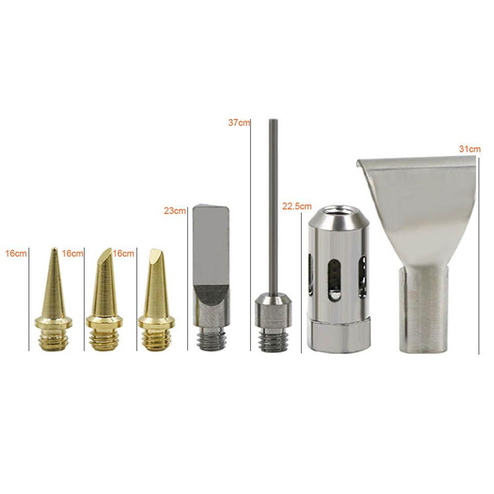 7 pcs Portable Replacement Ignition Quick Heat Welding Head Electric Blow Torch Butane Gas Soldering Iron Tips Set