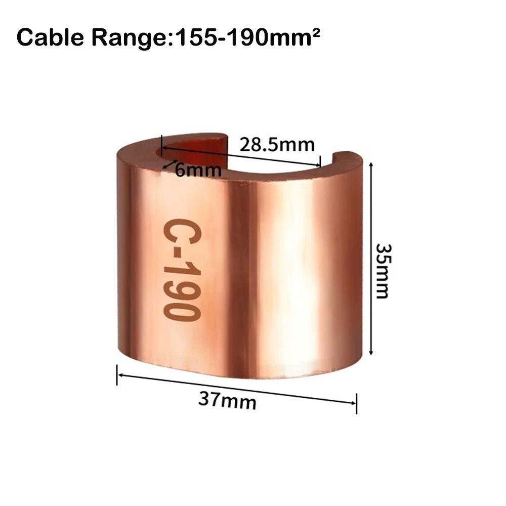 Зажим для медного провода типа C Медный медный зажим C-образной формы Соединительный кабель для медного провода