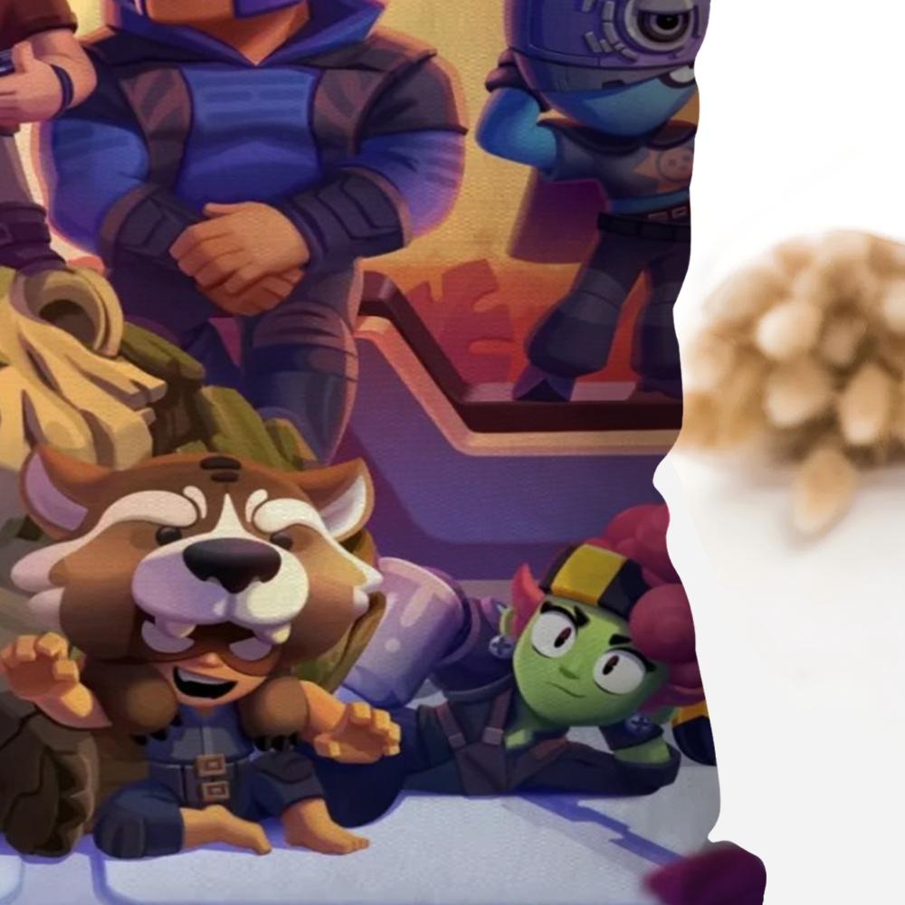 Боевая мобильная игра s-stars игра Наволочка Квадратная подушка Спальня Диван Досуг Комфортная подушка Гостиная Домашнее украшение 40X40