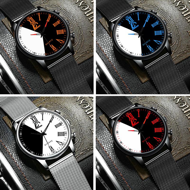 Fashion Mens Watches Casual Quartz Wrist Watch for Men Luxury Business Black Watch Male Clock