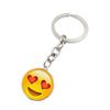 Smiley Face Metal Keychain Pendant - Cute Car Bag Ornament Gift
