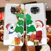 Case For Xiaomi Mi Poco X3 NFC 11 Lite M3 10T 9T 12 Redmi Note 10 9 9S 8 8T 7 Soft Clear Phone Cover Snowman Christmas