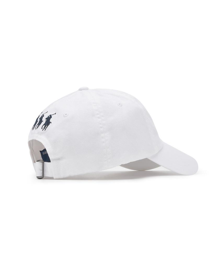 POLO RALPH LAUREN [Трио пони] Тройной кепи-бейсболка из хлопкового твила с вышивкой 'Pony' - Белый