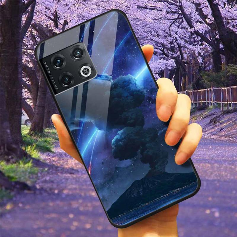 For OnePlus 10 Pro 5G Case 6.7'' Tempered Glass Starry Marble Hard Back Cover for One Plus 10Pro Funda Capa Oneplus10pro Coque
