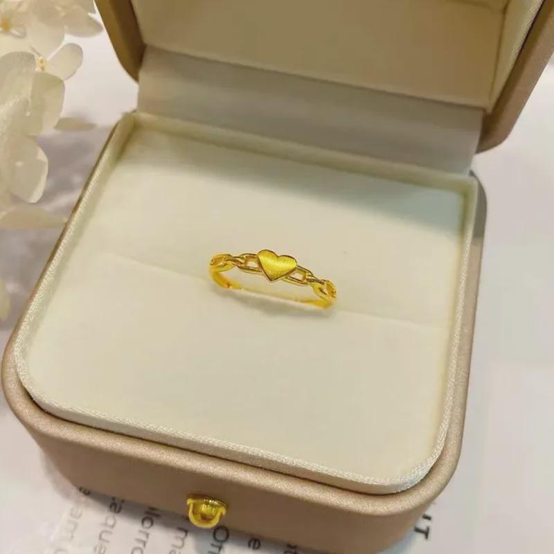 Элегантное кольцо Love Ring из титановой стали - невыцветающая цепочка для женщин