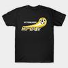 Мужская черная футболка с принтом Pittsburgh Spirit 1980-е Печать на бумаге для трансфера без вырезания Хлопковая футболка
