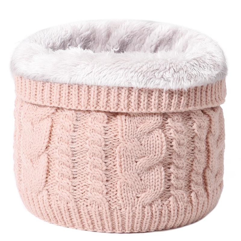 Unisex Thick Velvet Knit Neck Warmer for Cycling - Cozy and Windproof for Autumn and Winter