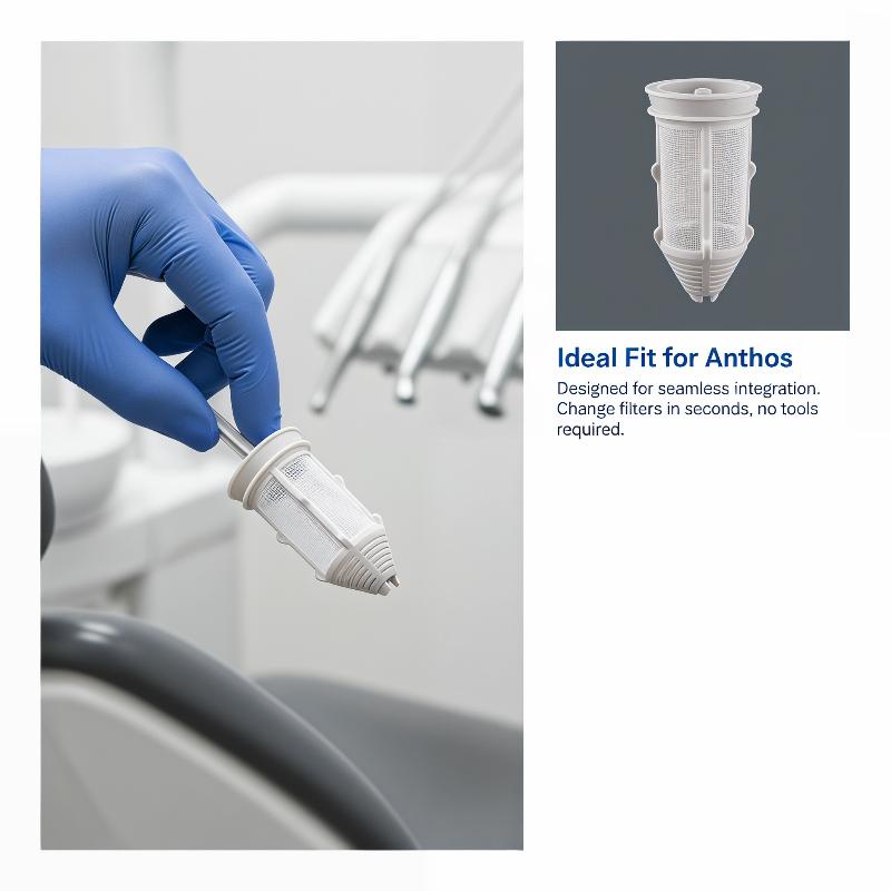 Filter Suction for Dental Chair Anthos 91109313 Sturdy Plastic Design for Reliable Dental Equipment Performance