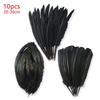 20-30Cm Long Black Feathers For Crafts Turkey 10Pcs Plumas Decoration Big Pheasant Tail Piume Hat Vases Carnival House Curved
