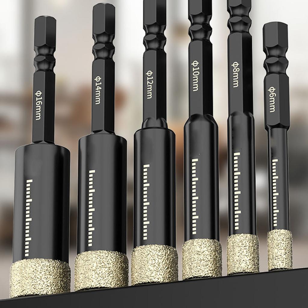 Ceramic Tile Hole Tools Dry Diamond Core Drill Bit Diamond Coated Tile Drill for Experience Professional Drilling