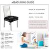 Stretchable Jacquard Chair Cover Pure Color Elastic Seat Covers for Hotel Home Dining Chairs