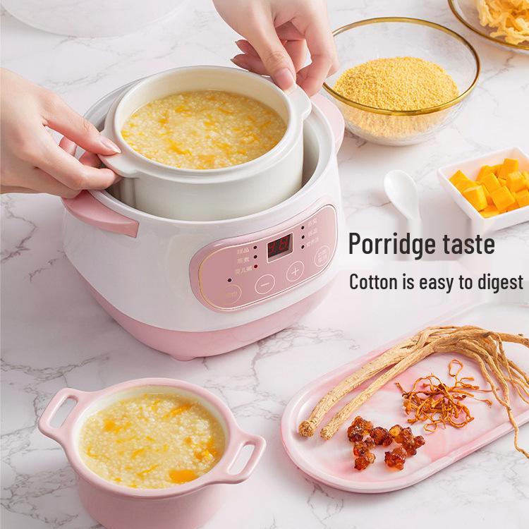 Электрическая керамическая мультиварка: Многофункциональная пароварка с двойным дном для супа, рагу, ласточкиного гнезда и сохранения здоровья