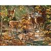 5D DIY Diamond Embroidery Mosaic Cross Stitch Kits Deer Diamond Painting Animals Picture Rhinestone Art Gift Handmade Home Decor