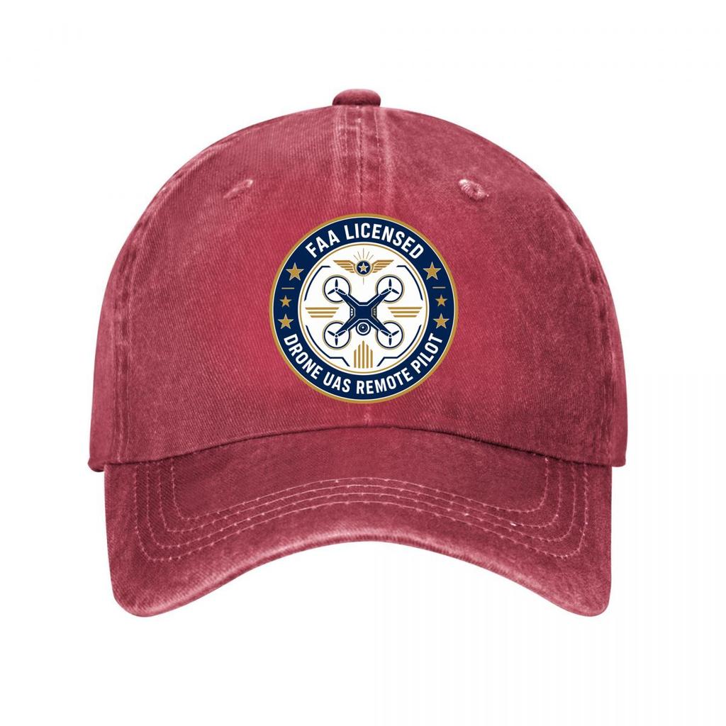 FAA Licensed Drone Pilot Emblem  New Vintage Washed Cotton Baseball Cap Sun Hats