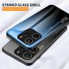 For Xiaomi Redmi Note 14 4G (163.25mm) Case Anti-Scratch Tempered Glass+PC+TPU Phone Cover