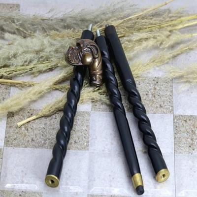 Трость с латунной рукояткой в виде собаки, стильная деревянная трость для женщин и мужчин, уникальная трость для взрослых