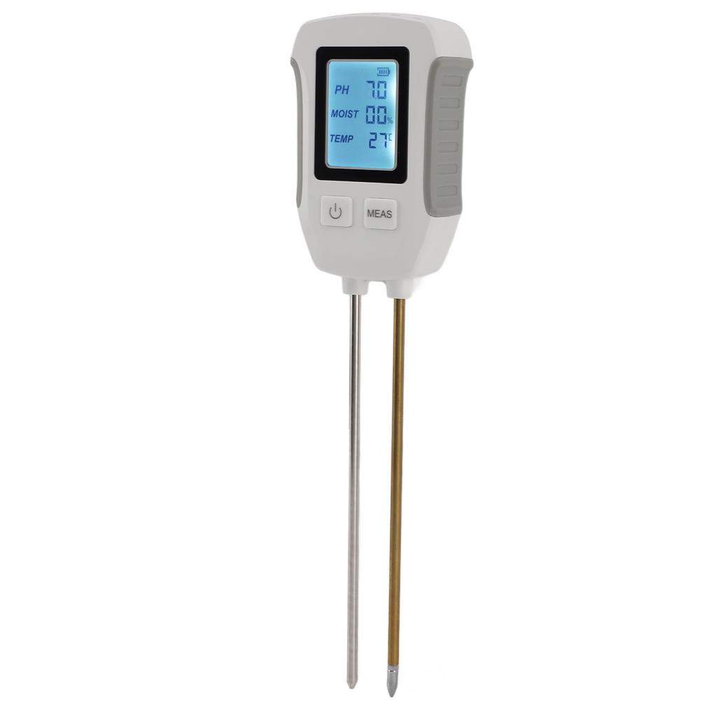 Soil Moisture Tester with Dual Probe Digital Display High Accuracy Soil PH Meter for Gardening